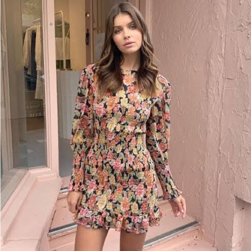 ISO Hansen & Gretel Tambar silk dress in Wallflower, size S or M